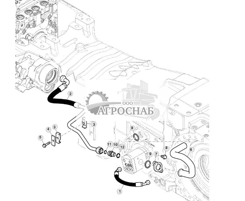 Трубопроводы насоса трансмиссии, PST - ST487139 611.jpg